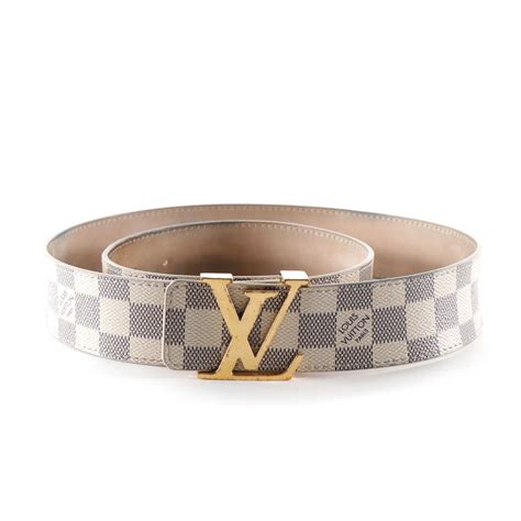 louis vuitton belt white damier|louis vuitton unisex belt.